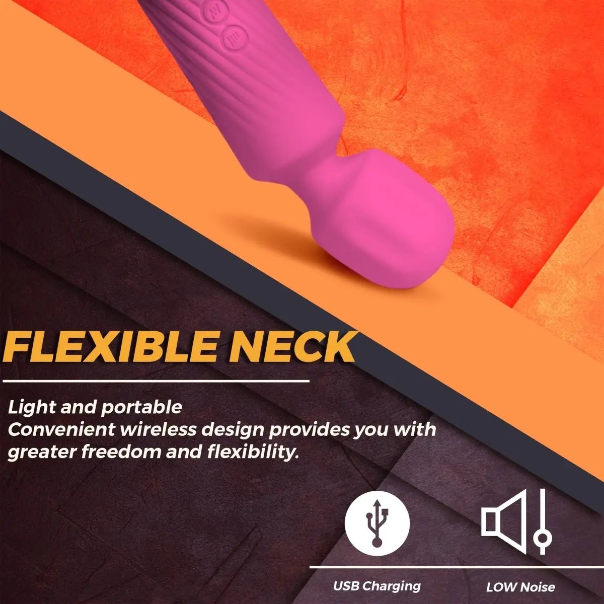 Love Salve Wand Massager - Silent Waterproof Design Ideal for Stress Relief - Love Salve